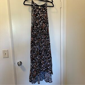Torrid Floral Print Halter Hi-Low Dress